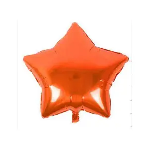 Realmax Star Foil Balloon (Pack of 10) Orange (One Size)