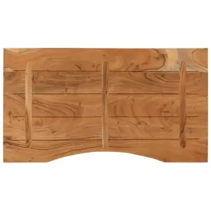 Berkfield Desk Top 100x50x2.5 cm Rectangular Solid Wood Acacia