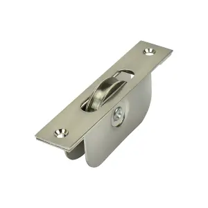 Sash Heritage 2" Sash Pulley Bearing Wheel Satin Nickel Square End