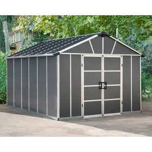 Yukon 13 ft. W x 11 ft. D Polycarbonate Garden Shed Without Floor