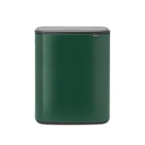 Bo Touch Bin, 60 litre, with 1 inner Plastic Bucket Pine Green