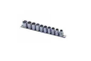 Laser 2384 10pc Socket Rail Set Pozitiv-lock 1/2" Drive 10-19mm