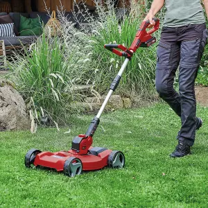 Einhell 18v Cordless 3 in 1 Mower & Strimmer Deck 28cm GE-CT 18/28 + 2.5AH Kit