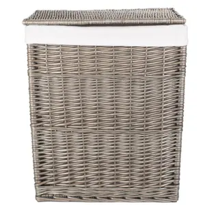 Wicker Slim Laundry Basket Bin