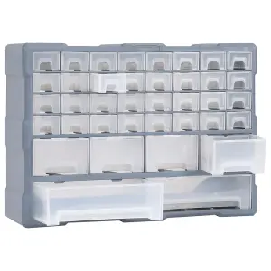 Berkfield Multi-drawer Organiser with 40 Drawers 52x16x37.5 cm