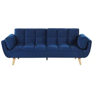 Sofa Bed ASBY Navy Blue Velvet