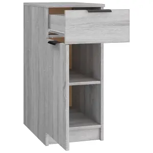 Berkfield Desk Cabinet Grey Sonoma 33.5x50x75 cm Engineered Wood