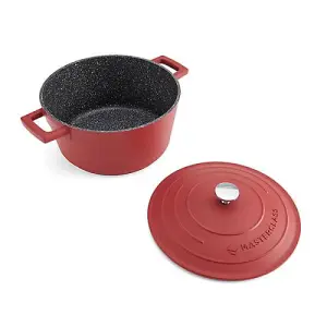 MasterClass Cast Aluminium 4L Casserole Dish Red