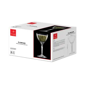 Bormioli Rocco - Florian Champagne Cocktail Saucers - 240ml - Clear - Pack of 6