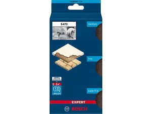 Bosch 2608901174 Combi S470 Mixed Grit Foam Sanding Blocks Medium Super Fine 3PC