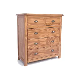 Padua 5 Drawer Chest of Drawers Brass Cup Handle