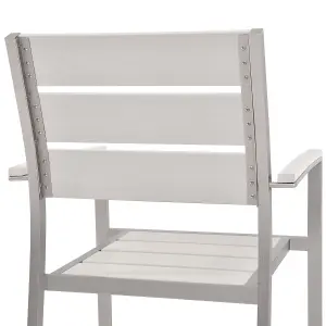 Set of 6 Garden Chairs VERNIO White