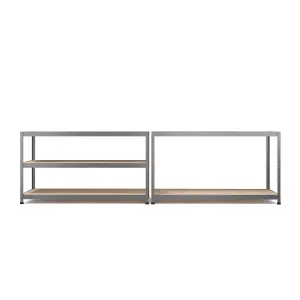 RB BOSS Garage Shelving Unit 5 Shelf MDF Galvanised Steel (H)1800mm (W)1600mm (D)600mm