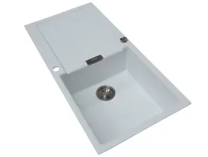 Franke Sirius S2D611PW 1.0 Bowl Tectonite Reversible Polar White Kitchen Sink