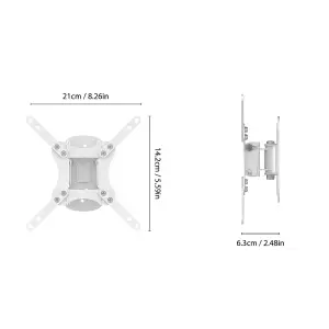 AVF Tilt and Turn Monitor Wall Mount, for TVs 12" - 43"