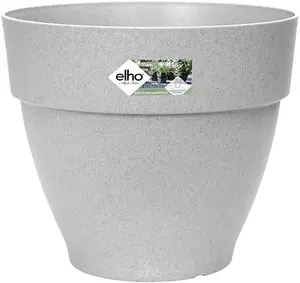 Elho Recycled Plastic Vibia Campana Living Concrete 40cm Round Plant Pot