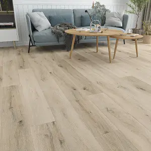 Luxury Flooring Malmo Oak Grey Wood Effect Luxury Vinyl Click Flooring LVT - 2.63m2 