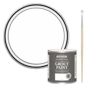 Rust-Oleum Cotton (White) Floor Grout Paint 250ml