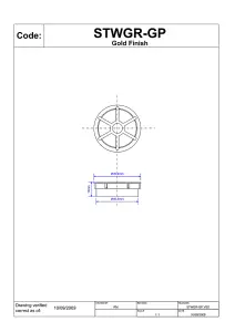 McAlpine STWGR-GP 1" Shower Grid