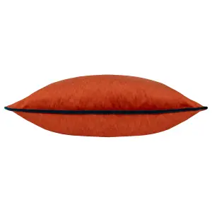 Paoletti Torto Velvet Piped Feather Rich Cushion