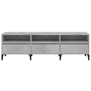 Berkfield TV Cabinet Concrete Grey 150x30x44.5 cm Engineered Wood