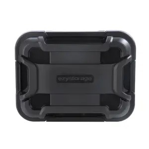 Ezy Storage Bunker tough Black 18L Small Stackable Storage box with Lid