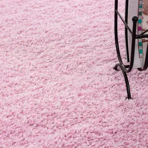 Large Baby Pink Shaggy Area Rugs Elegant and Fade-Resistant Carpet Runner - 160x230 cm