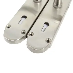 Epsom Door Handles Key Lock Scroll Lever - Satin Pack Hinges