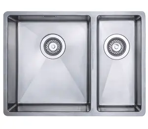 Austen & Co. Ravello Large 1.5 Bowl Stainless Steel Kitchen Sink. Left Hand Main Bowl, Lifetime Guarantee & Fast Delivery