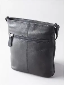 Lowther Leather Cross Body Bag In Black