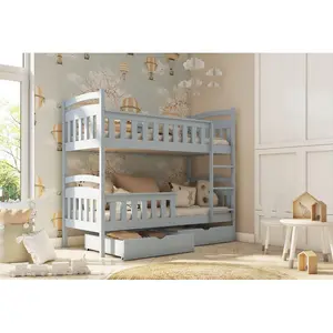 Forgey Single (3') Standard Bunk Bed Grey