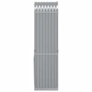 Log Holder Light Grey 40x45x170 cm Galvanised Steel