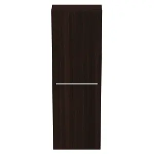 Ideal Standard i.life S Tall Matt Coffee brown Oak effect Single Wall-mounted Bathroom Cabinet (H)120cm (W)40cm