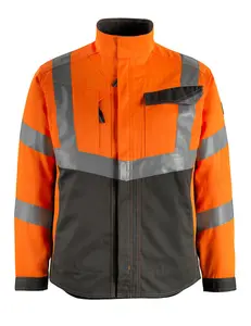 Mascot Safe Supreme Oxford Work Jacket (Hi-Vis Orange/Dark Anthracite)  (Medium)