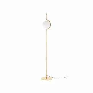 Luminosa Le Vita LED Floor Lamp Gold Dimmable 6W 2700K