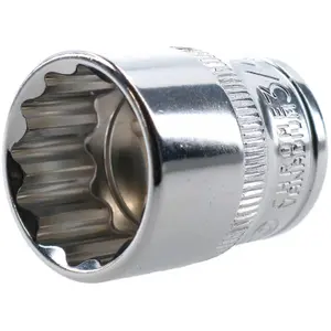 3/4" AF SAE Imperial Socket 3/8" Drive 12 Point Shallow Depth Chrome Vanadium Steel