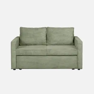 Sofi Two Seater Sofa Bed with Storage - Green