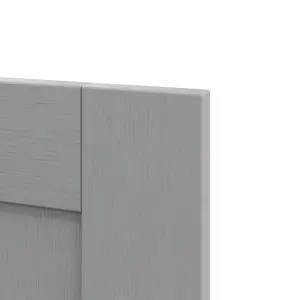 GoodHome Alpinia Matt slate grey wood effect Shaker Tall appliance Cabinet door (W)600mm (H)633mm (T)18mm