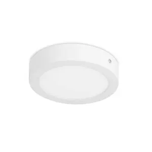 Luminosa Easy Surface Integrated LED Round Downlight Matt White - Warm White