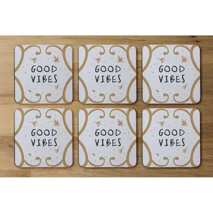 Square 6 Piece Coaster Set (Set of 6)