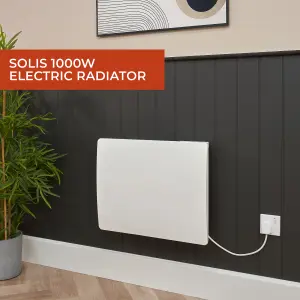 Adam Solis 1000W Ceramic Core Electric Radiator in White