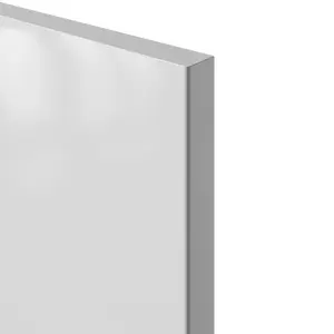 GoodHome Stevia Innovo handleless Gloss white Slab Drawer front, Pack of 2 (H)340mm (W)797mm (T)18mm