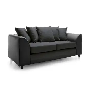 Dylan Collection 3 Seater Sofa in Black