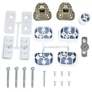 SPARES2GO Integrated Door Hinge Fixing Kit for Hoover HBD HBDOS HBWM HBWS Washing Machine