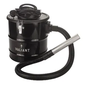 Valiant Ash Vacuum for Fireplaces, Stoves and Barbecue 1000W 20L Capacity - Black Gloss