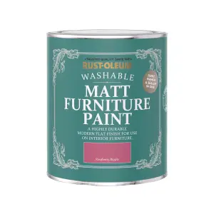 Rust-Oleum Raspberry Ripple Matt Multi-room Furniture paint, 750ml