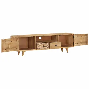 Berkfield TV Cabinet 140x30x40 cm Solid Mango Wood