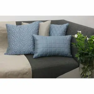 Bloxom Square Throw Cushion Wedgewood Blue / 60 x 60cm