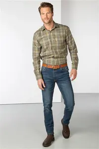 Rydale Men's Country Checked Shirt - Ebberston - Ebberston Khaki XL