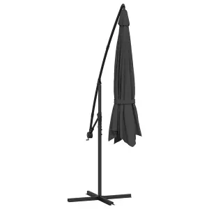 Berkfield Cantilever Umbrella with Aluminium Pole 350 cm Anthracite